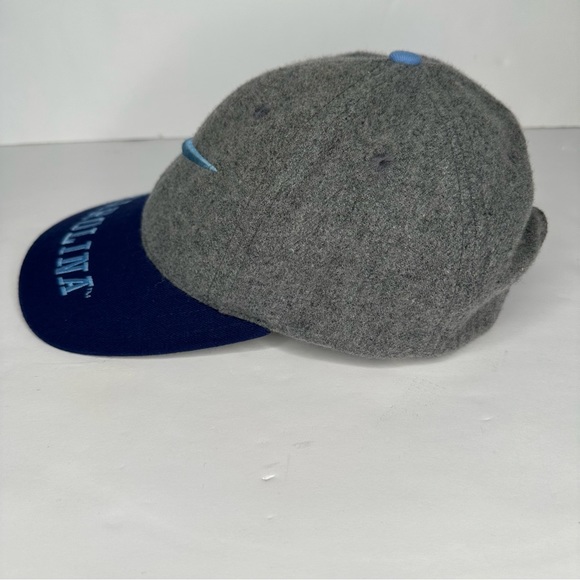 Nike Carolina Wool Blend Grey Blue Cap Hat - Picture 3 of 9